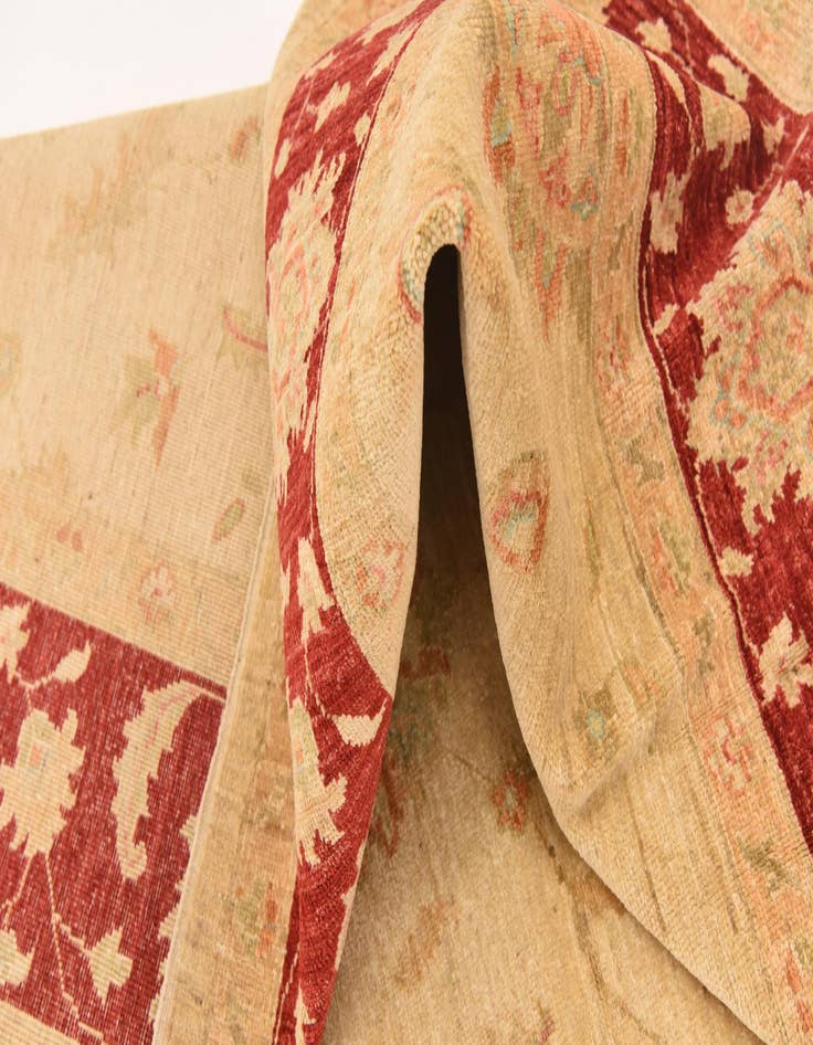 Detail image of 6' 9 x 9' 8  Hand Knotted Peshawar Ziegler Rug