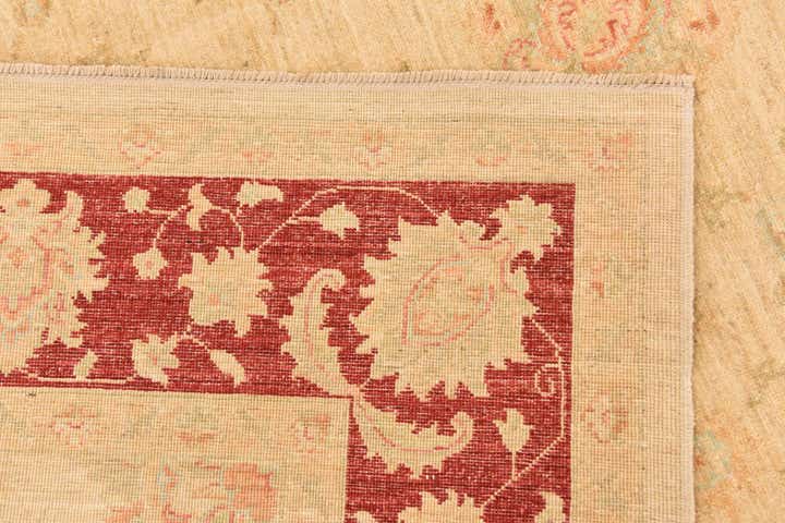 6' 9 x 9' 8 Hand Knotted Peshawar Ziegler Rug