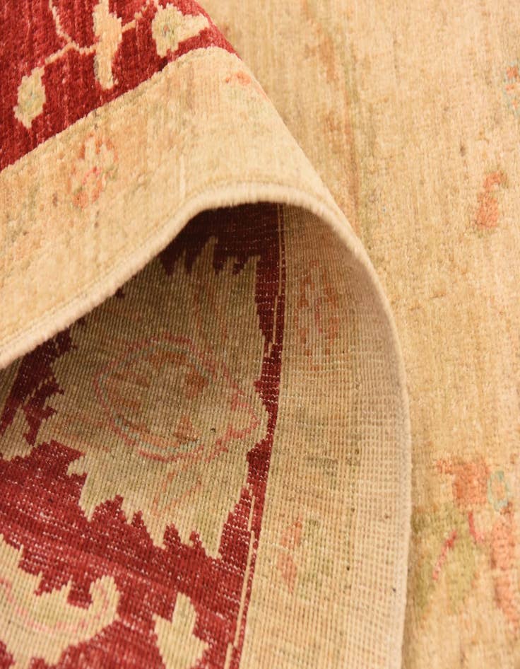 Detail image of 6' 9 x 9' 8  Hand Knotted Peshawar Ziegler Rug