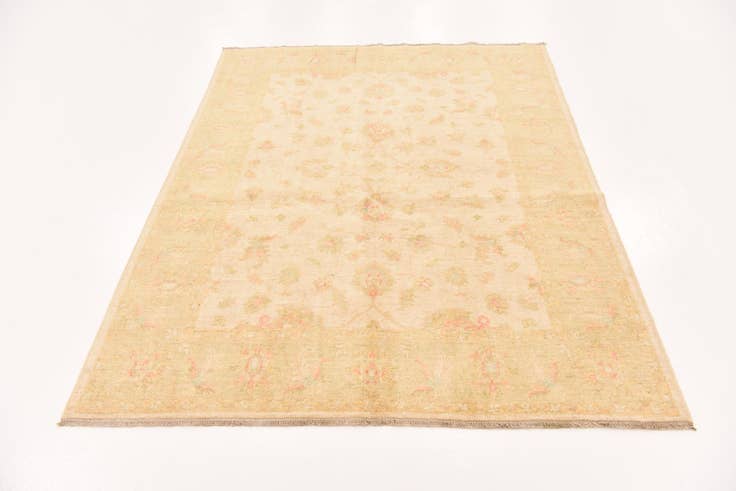 Detail image of 5' x 6' 6 Hand Knotted Peshawar Ziegler Rug