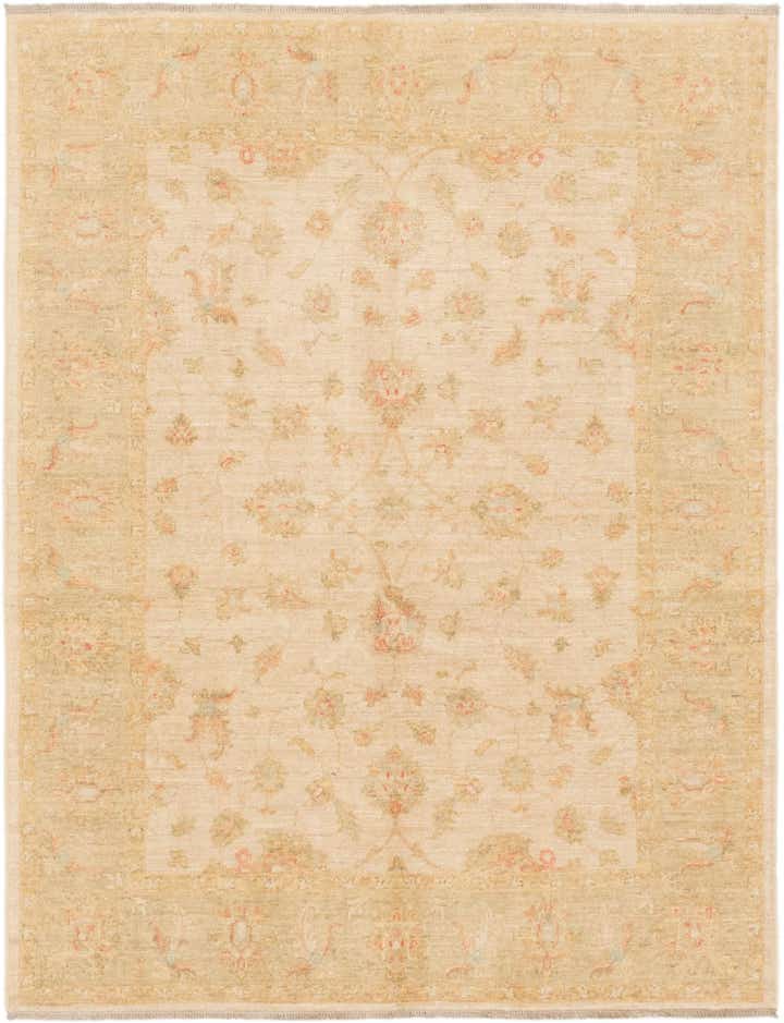 5' x 6' 6 Hand Knotted Peshawar Ziegler Rug