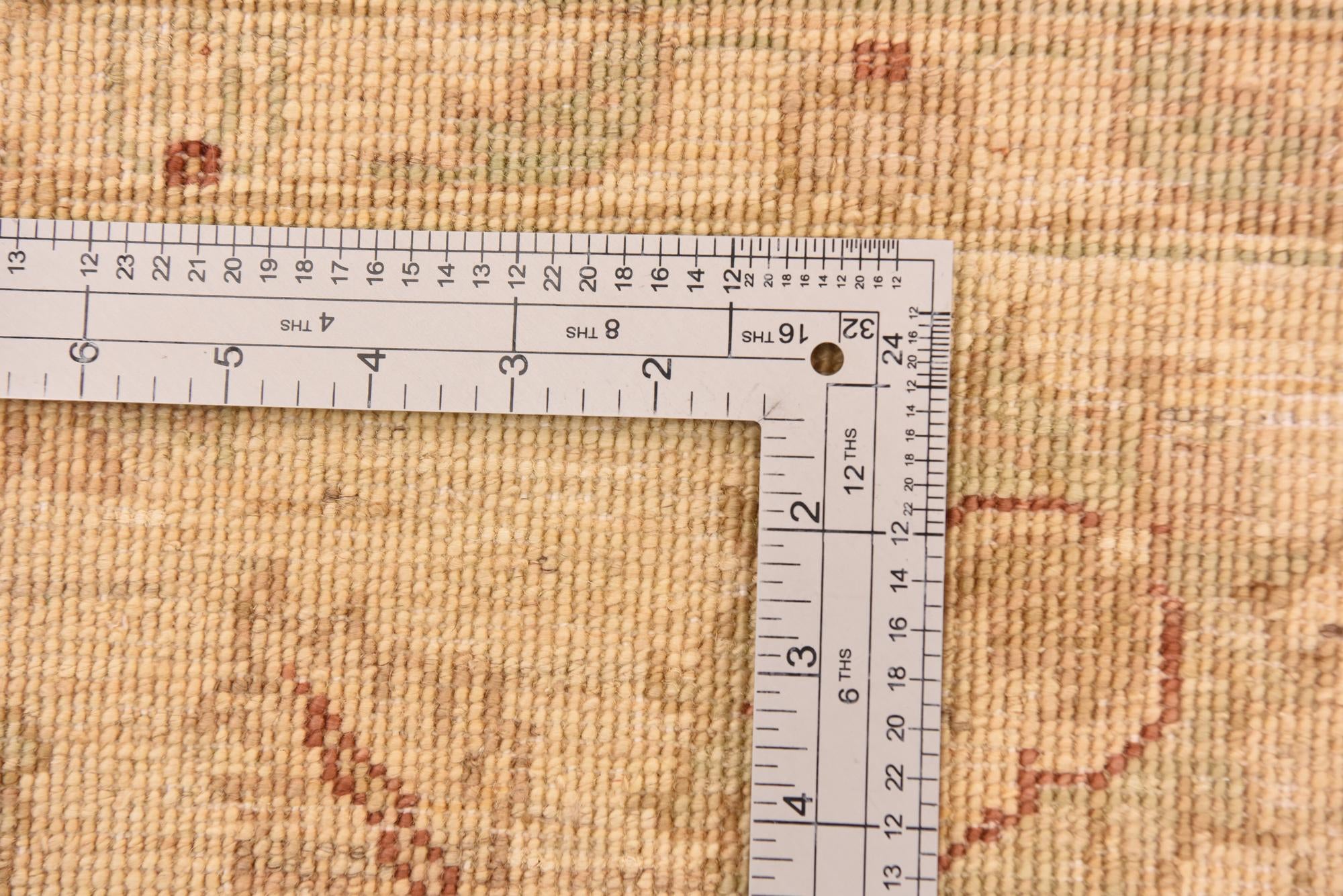 5' 2 x 6' 10 Hand Knotted Peshawar Ziegler Rug