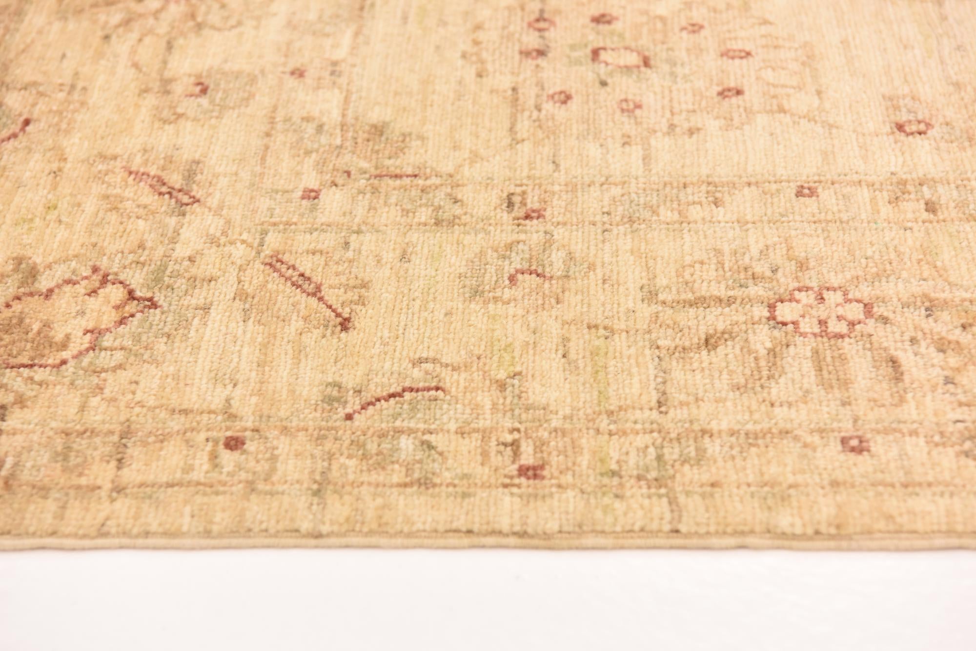 5' 2 x 6' 10 Hand Knotted Peshawar Ziegler Rug