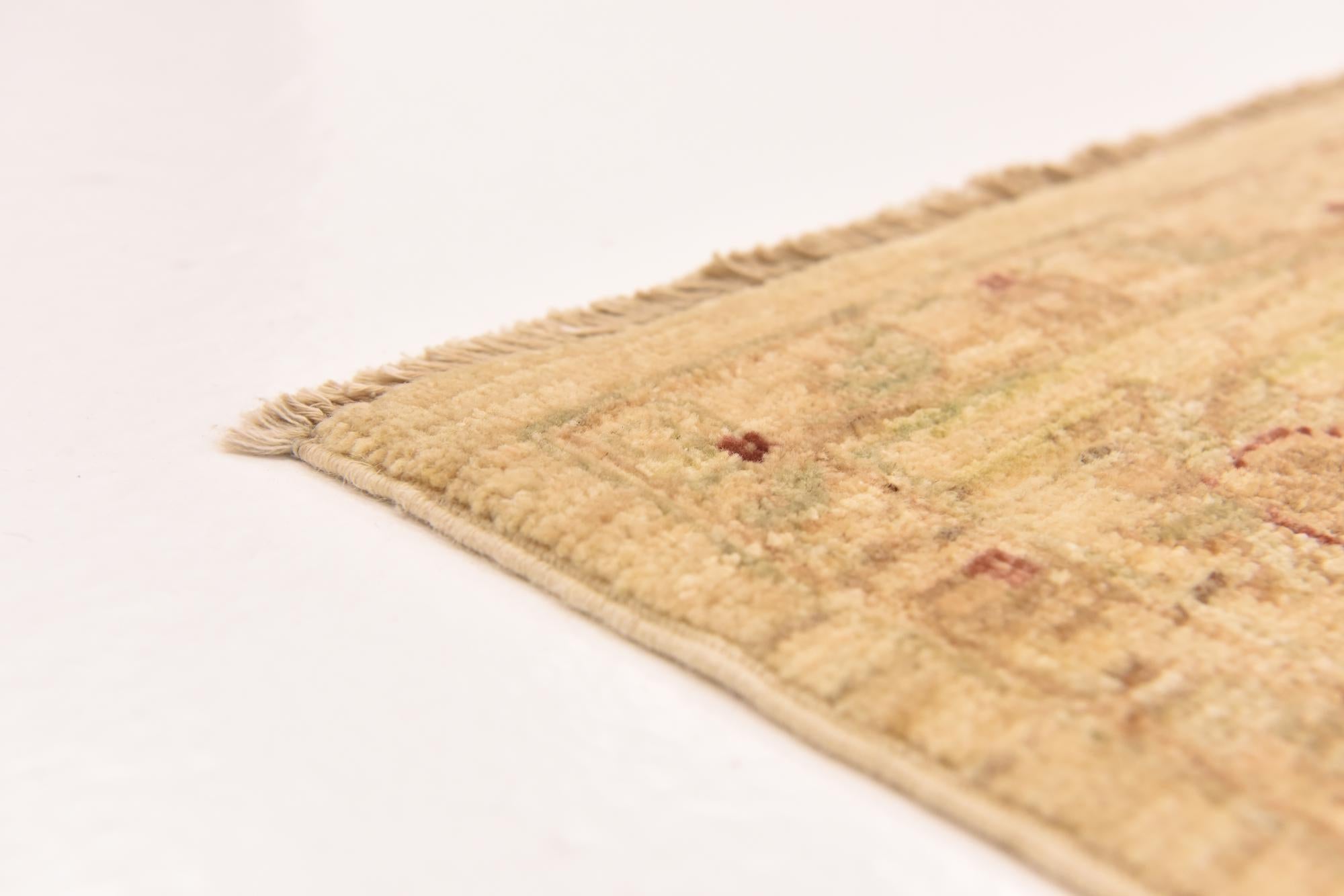 5' 2 x 6' 10 Hand Knotted Peshawar Ziegler Rug