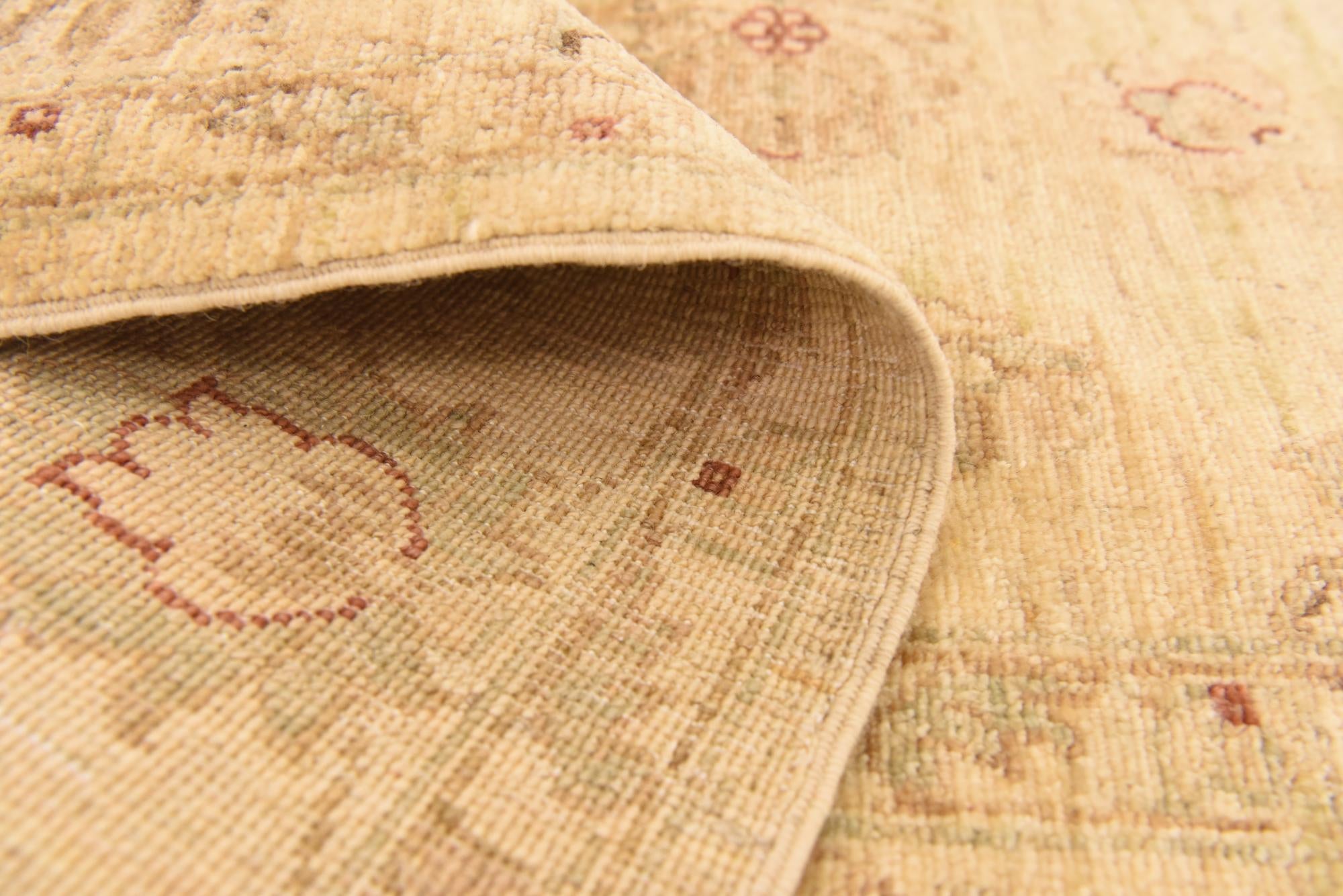 5' 2 x 6' 10 Hand Knotted Peshawar Ziegler Rug