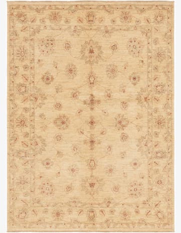 5' 2 x 6' 10 Hand Knotted Peshawar Ziegler Rug