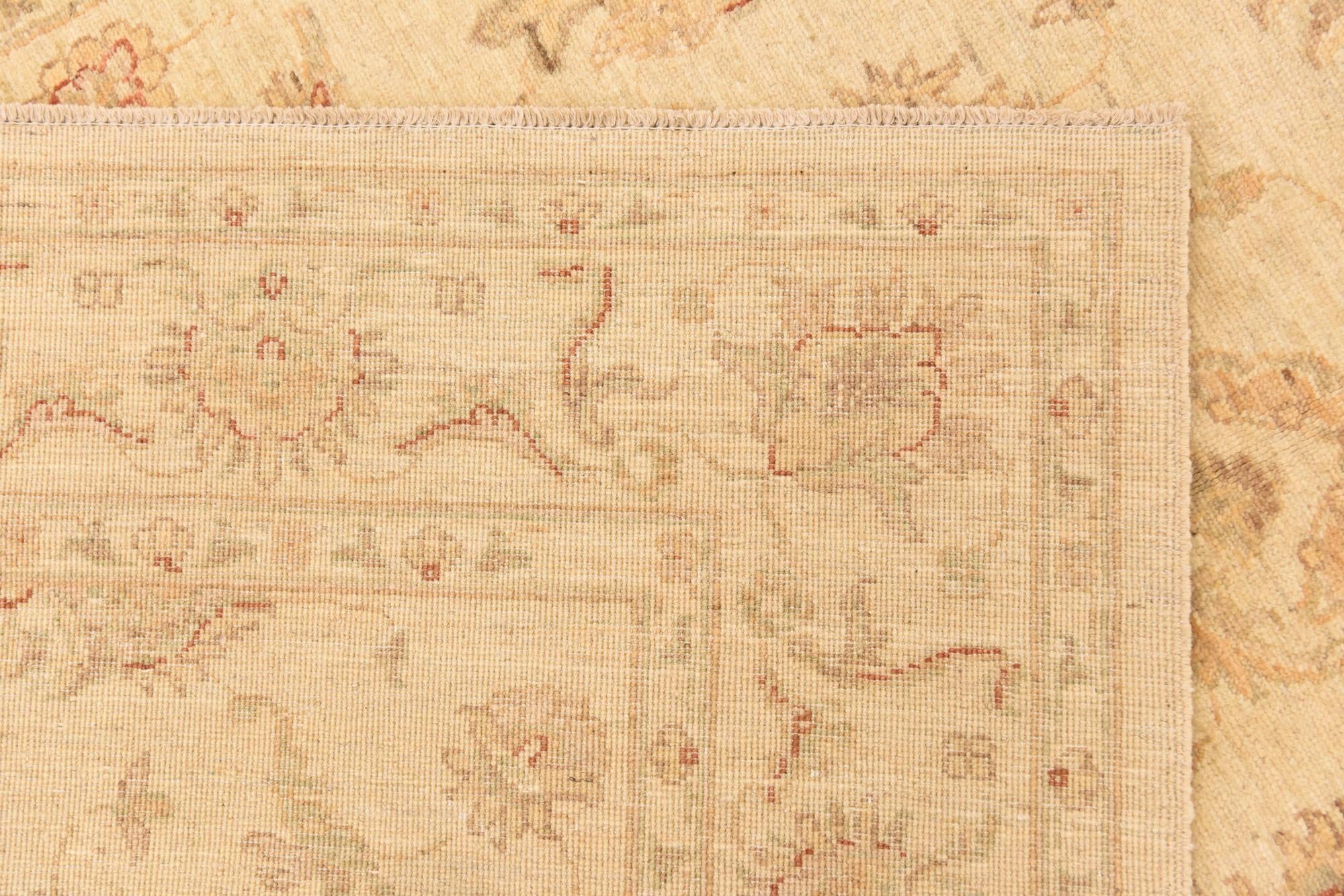 5' x 6' 5 Hand Knotted Peshawar Ziegler Rug