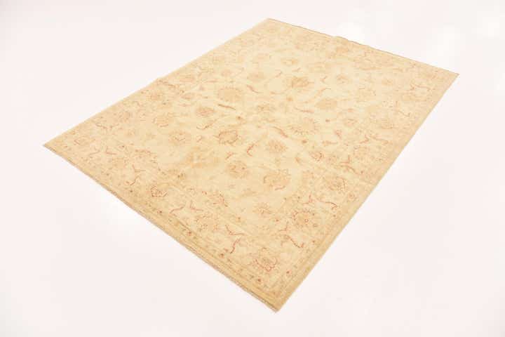 5' x 6' 5 Hand Knotted Peshawar Ziegler Rug