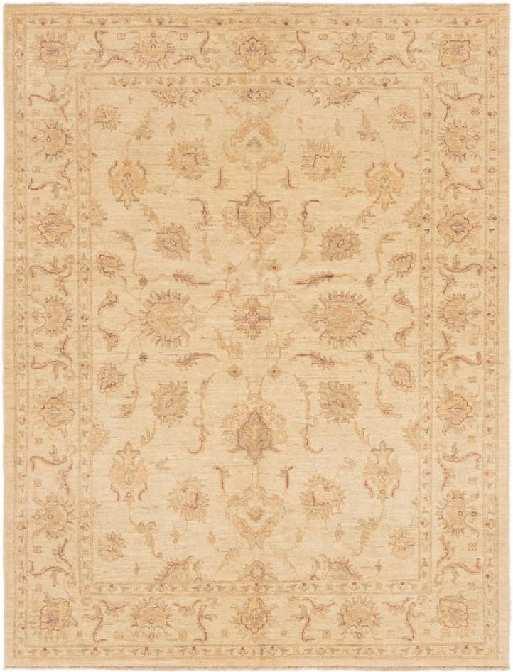 Detail image of 5' x 6' 5 Hand Knotted Peshawar Ziegler Rug