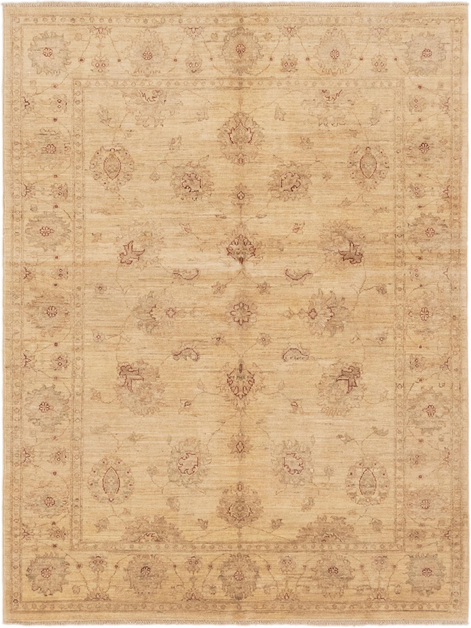5' x 6' 7 Hand Knotted Peshawar Ziegler Rug