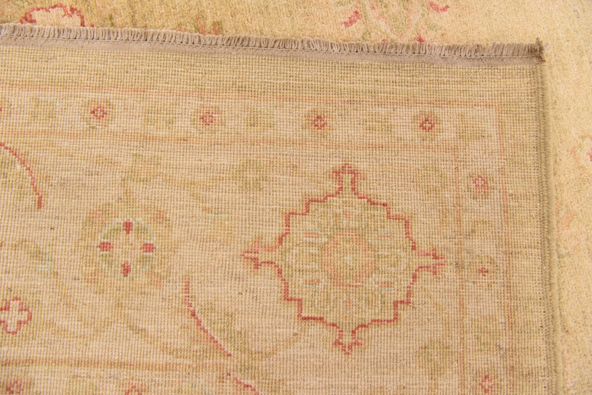 6' 9 x 9' 7 Hand Knotted Peshawar Ziegler Rug