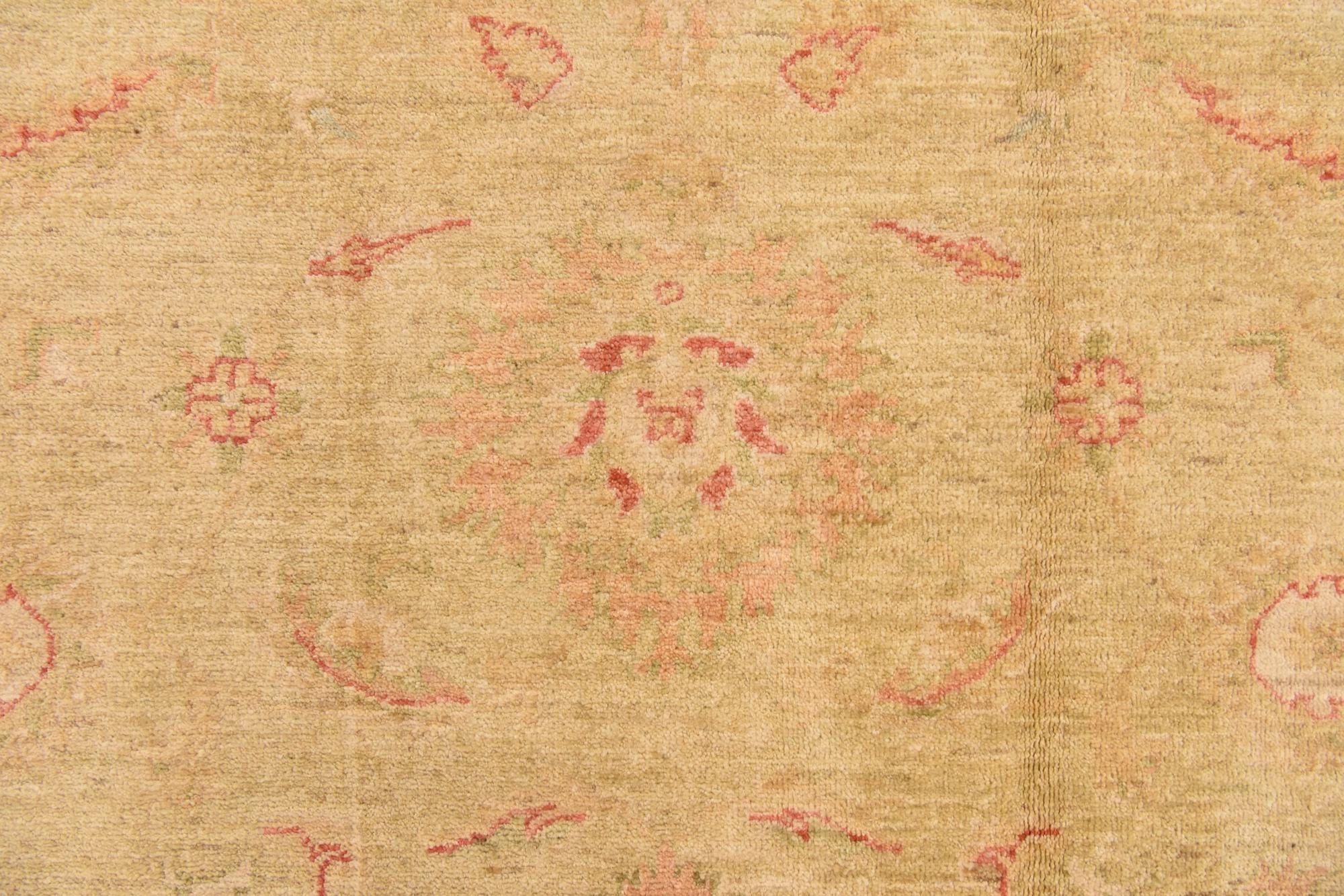 6' 9 x 9' 7 Hand Knotted Peshawar Ziegler Rug
