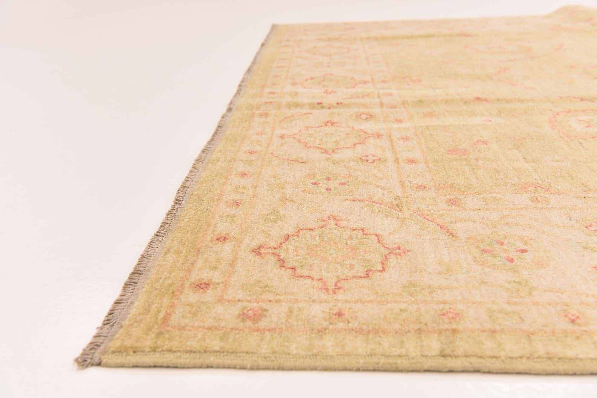 6' 9 x 9' 7 Hand Knotted Peshawar Ziegler Rug