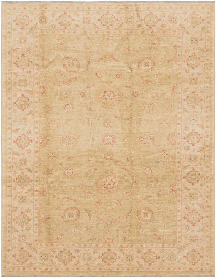 Detail image of 6' 9 x 9' 7 Hand Knotted Peshawar Ziegler Rug