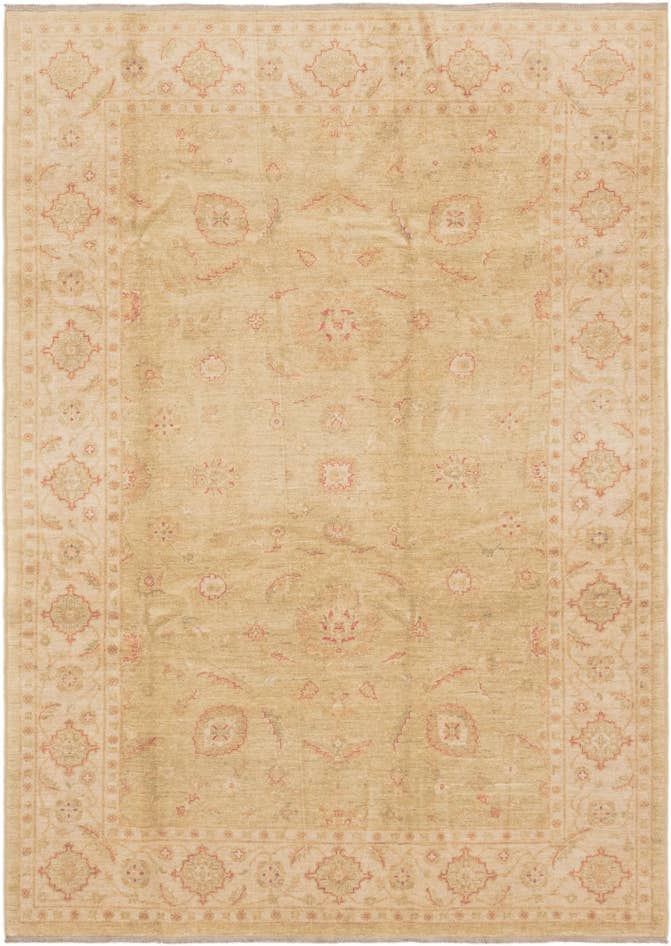 Detailansicht von 205cm x 290cm Handgeknüpft Peshawar Ziegler Teppich