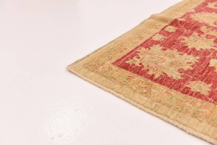 Detail image of 6' 6 x 9' 4 Hand Knotted Peshawar Ziegler Rug