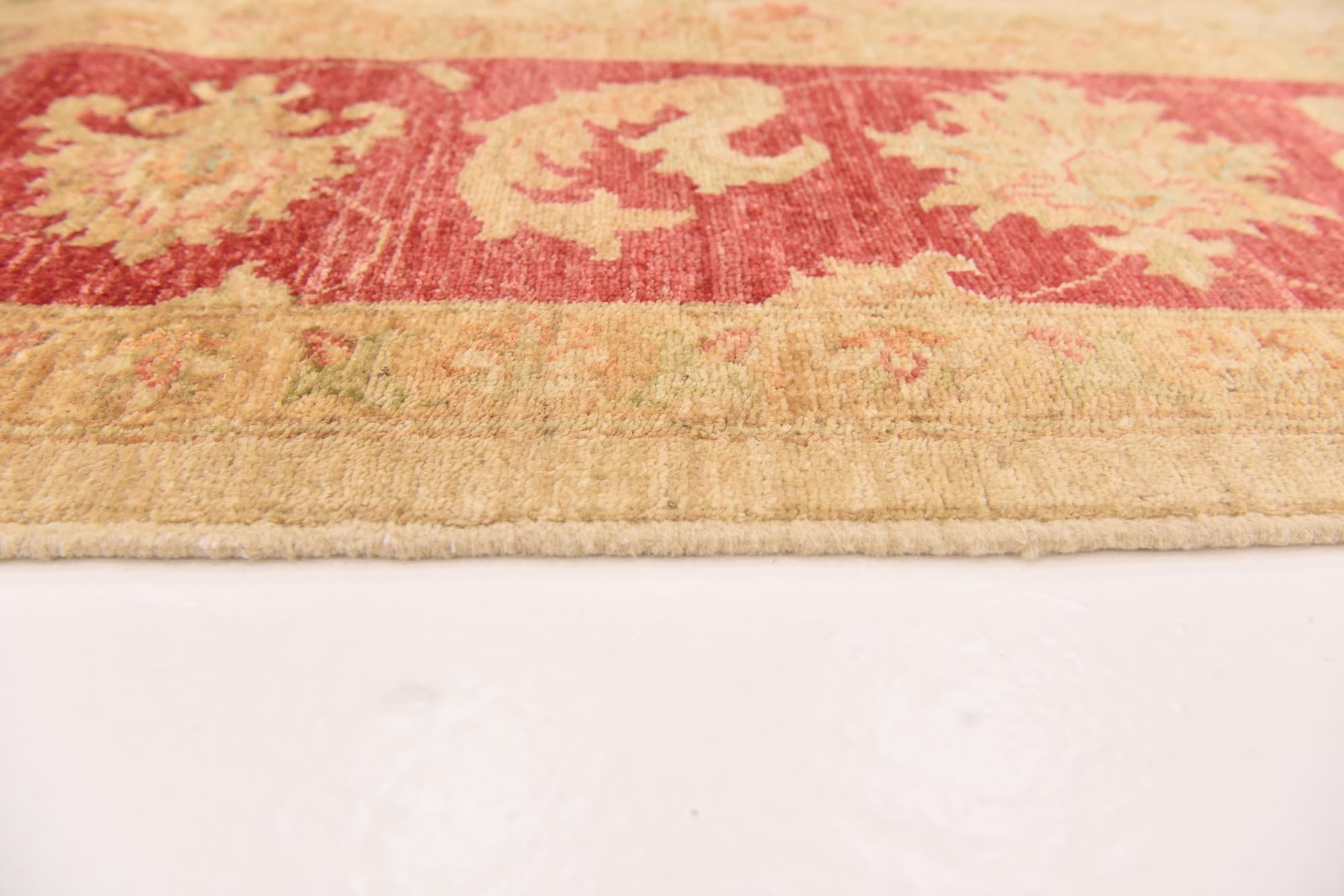 6' 6 x 9' 4 Hand Knotted Peshawar Ziegler Rug