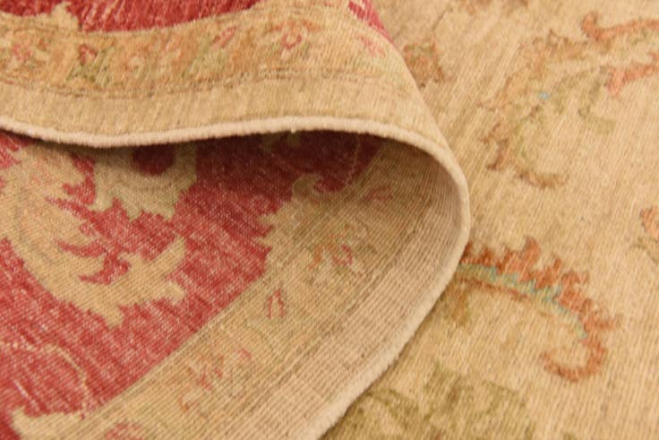 Detail image of 6' 6 x 9' 4 Hand Knotted Peshawar Ziegler Rug