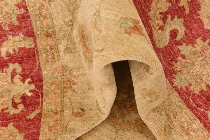 6' 6 x 9' 4 Hand Knotted Peshawar Ziegler Rug