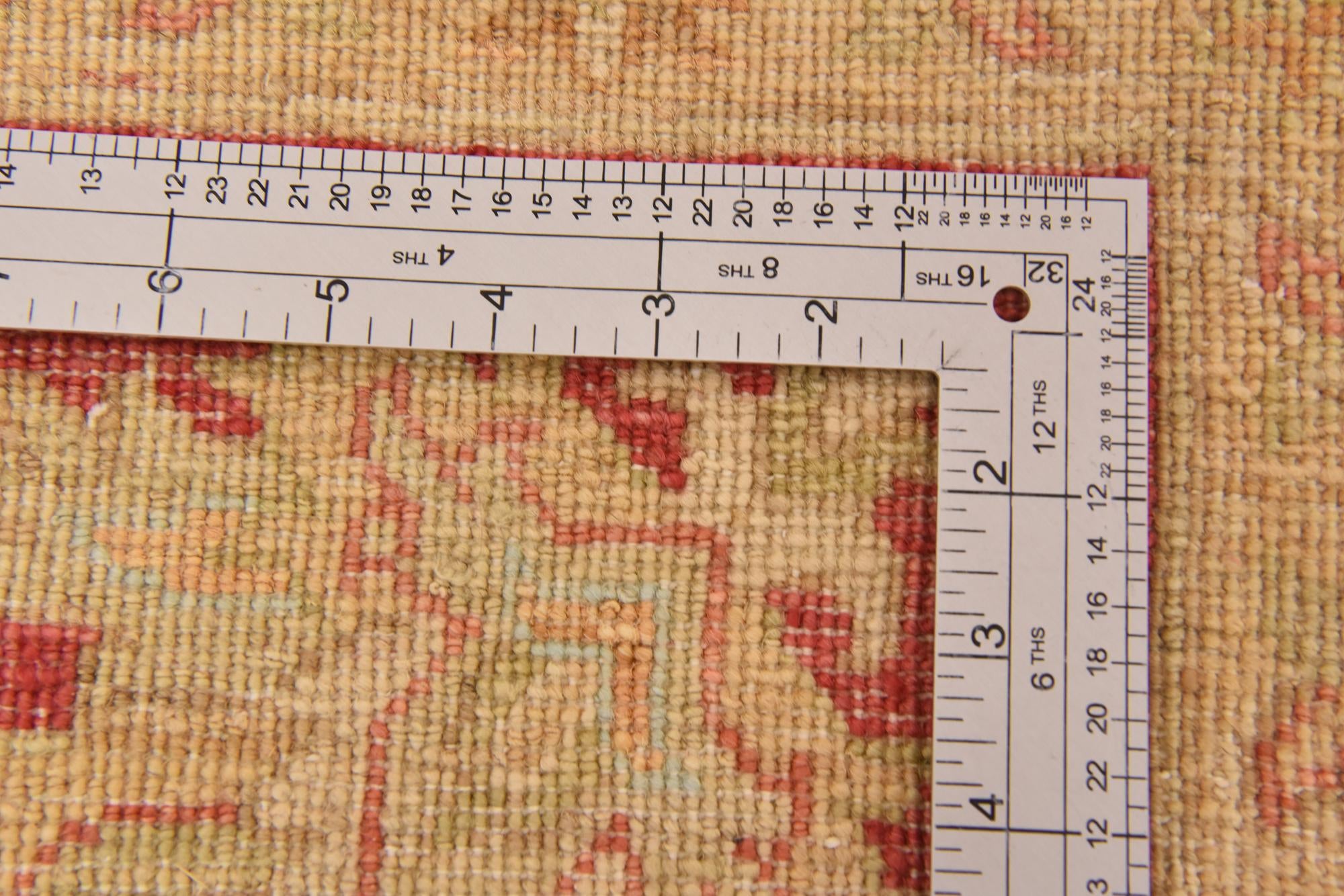 6' 6 x 9' 4 Hand Knotted Peshawar Ziegler Rug
