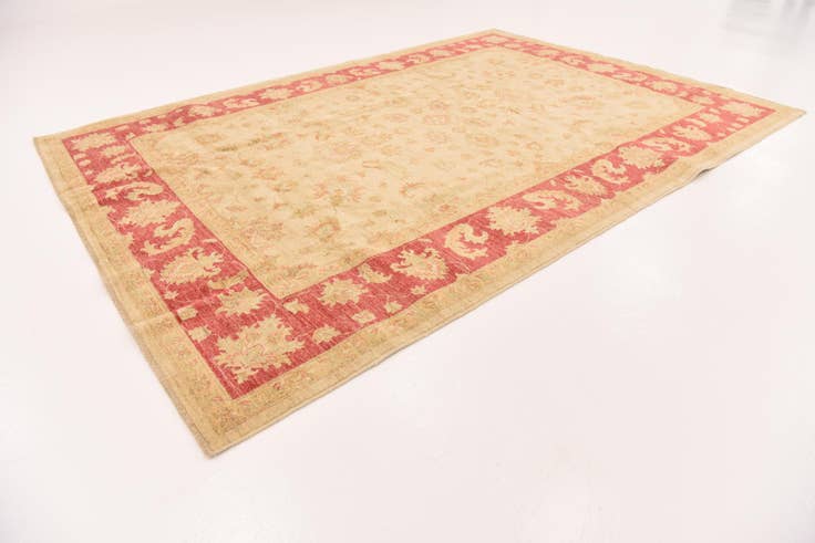 Detail image of 6' 6 x 9' 4 Hand Knotted Peshawar Ziegler Rug