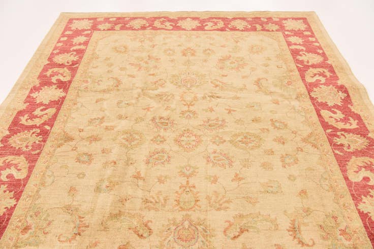 Detail image of 6' 6 x 9' 4 Hand Knotted Peshawar Ziegler Rug