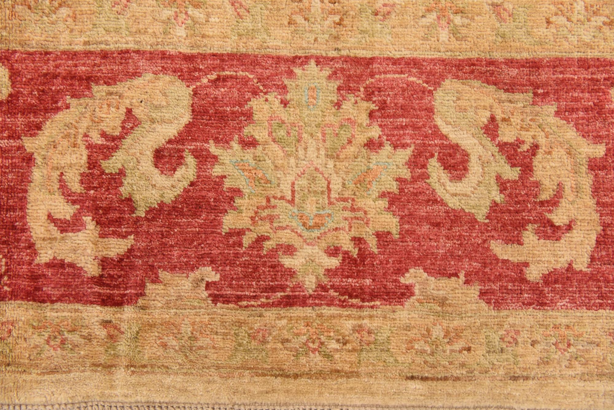 6' 6 x 9' 4 Hand Knotted Peshawar Ziegler Rug