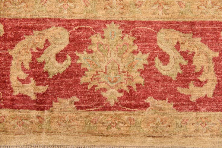 Detail image of 6' 6 x 9' 4 Hand Knotted Peshawar Ziegler Rug