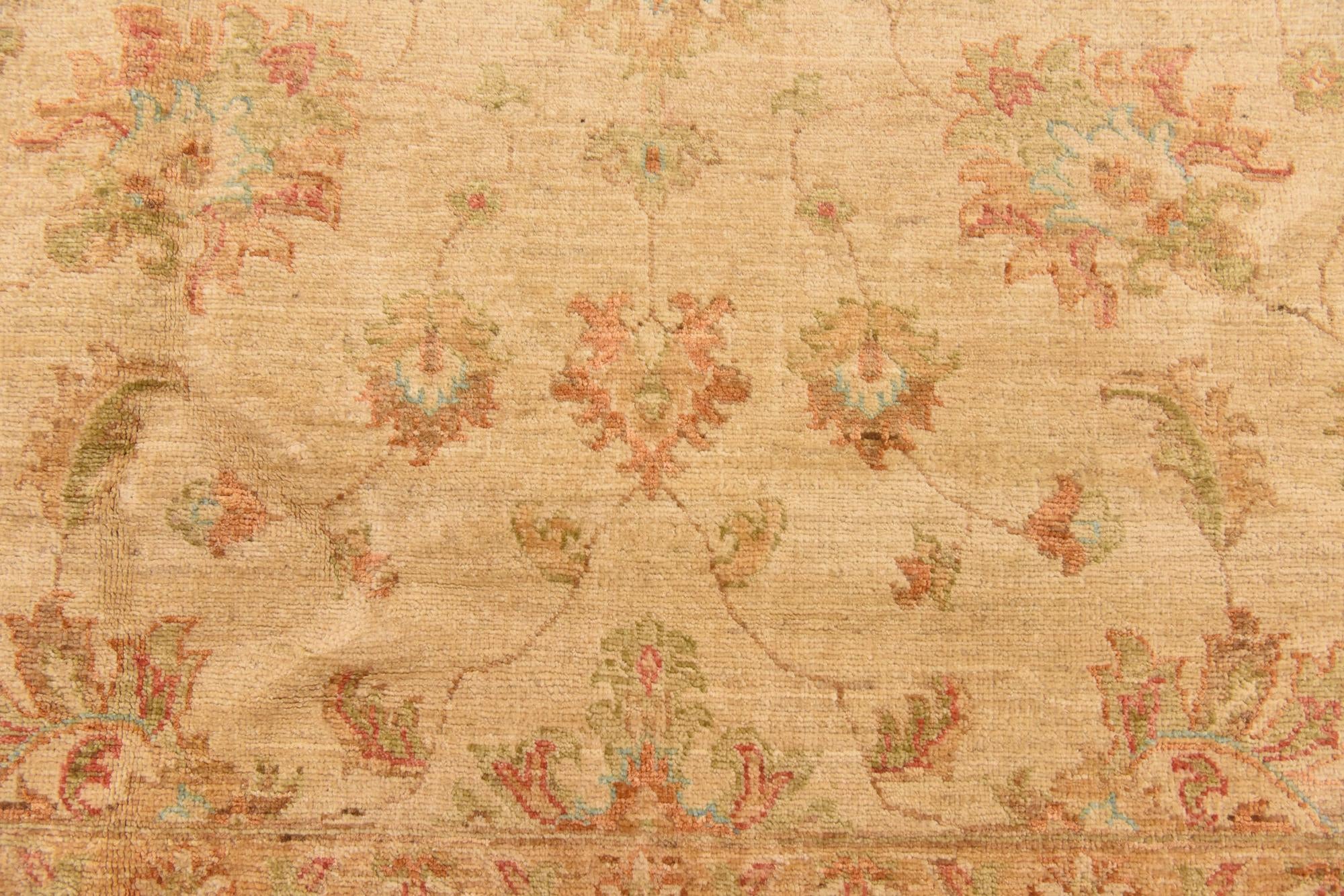 6' 6 x 9' 4 Hand Knotted Peshawar Ziegler Rug
