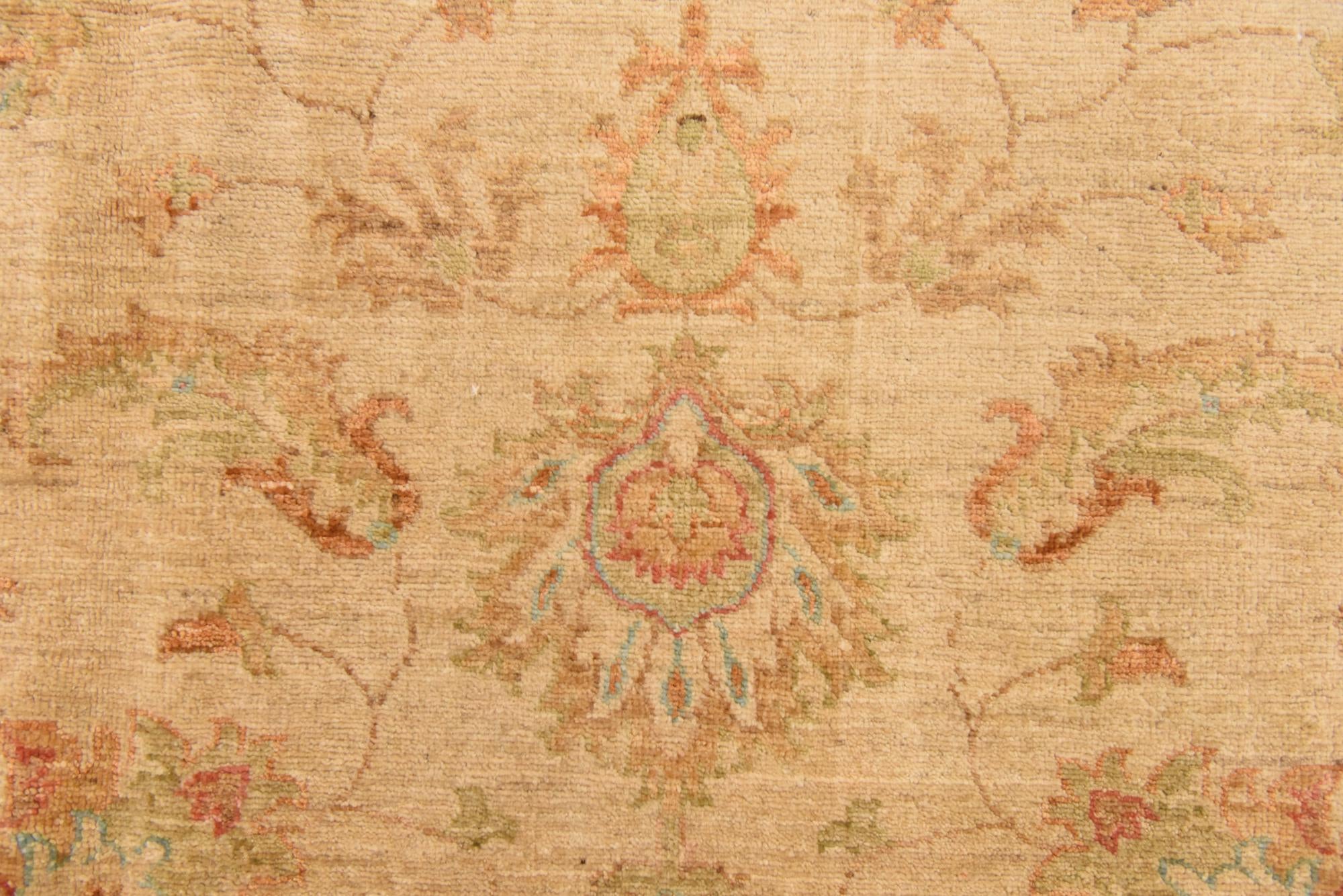 6' 6 x 9' 4 Hand Knotted Peshawar Ziegler Rug