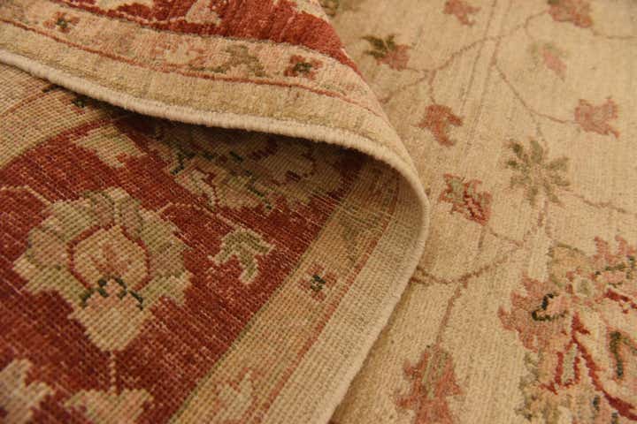 5' x 6' 6 Hand Knotted Peshawar Ziegler Rug