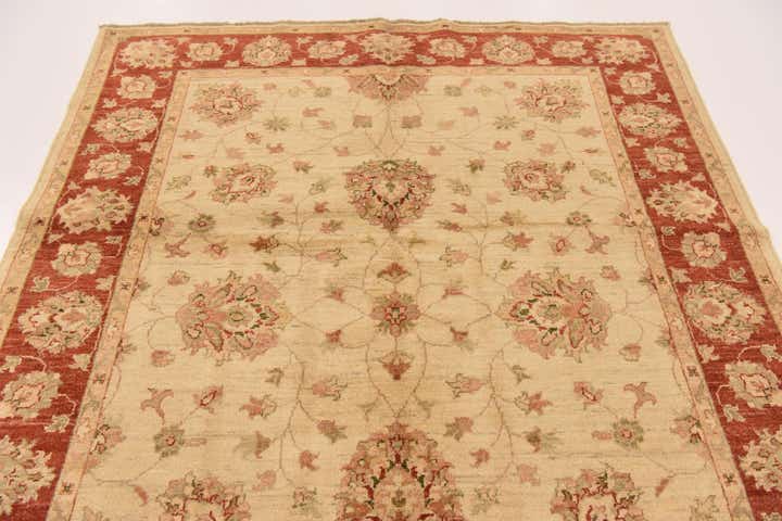 5' x 6' 6 Hand Knotted Peshawar Ziegler Rug