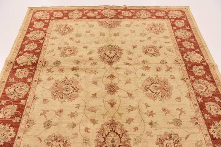 Detail image of 5' x 6' 6 Hand Knotted Peshawar Ziegler Rug