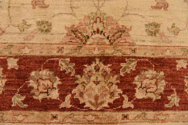 5' x 6' 6 Hand Knotted Peshawar Ziegler Rug