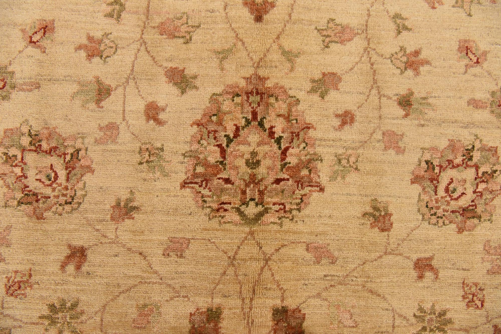 5' x 6' 6 Hand Knotted Peshawar Ziegler Rug