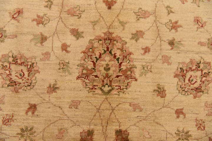 5' x 6' 6 Hand Knotted Peshawar Ziegler Rug