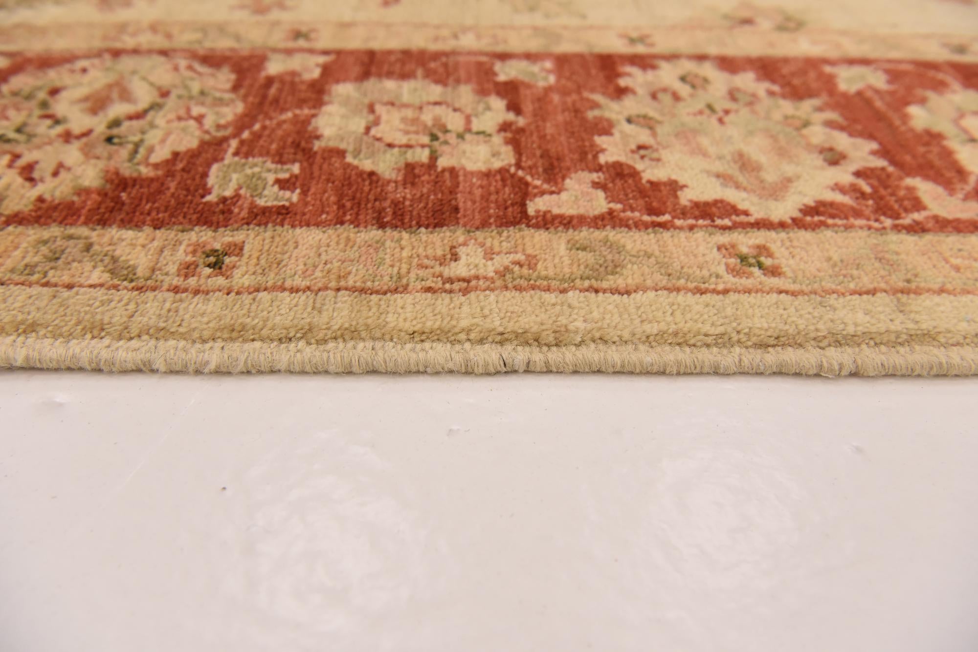 5' x 6' 6 Hand Knotted Peshawar Ziegler Rug