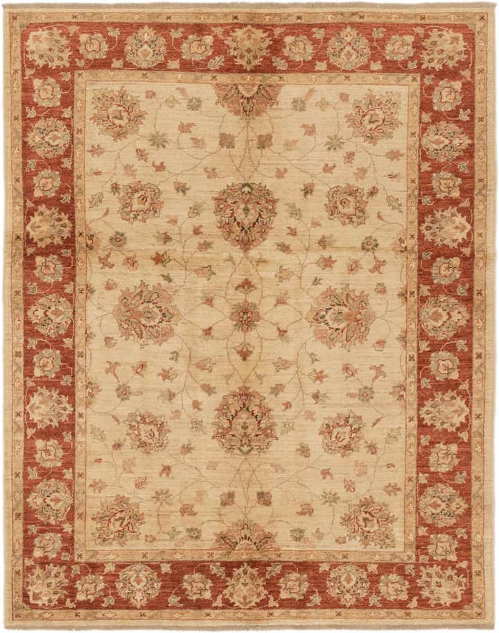 5' x 6' 6 Hand Knotted Peshawar Ziegler Rug