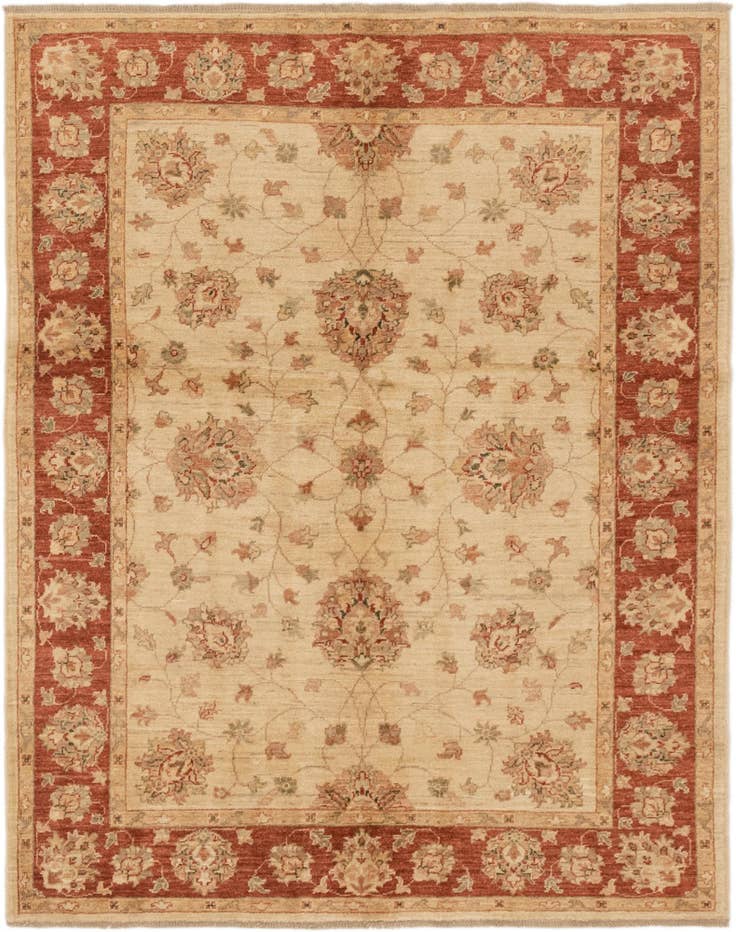 Detail image of 5' x 6' 6 Hand Knotted Peshawar Ziegler Rug