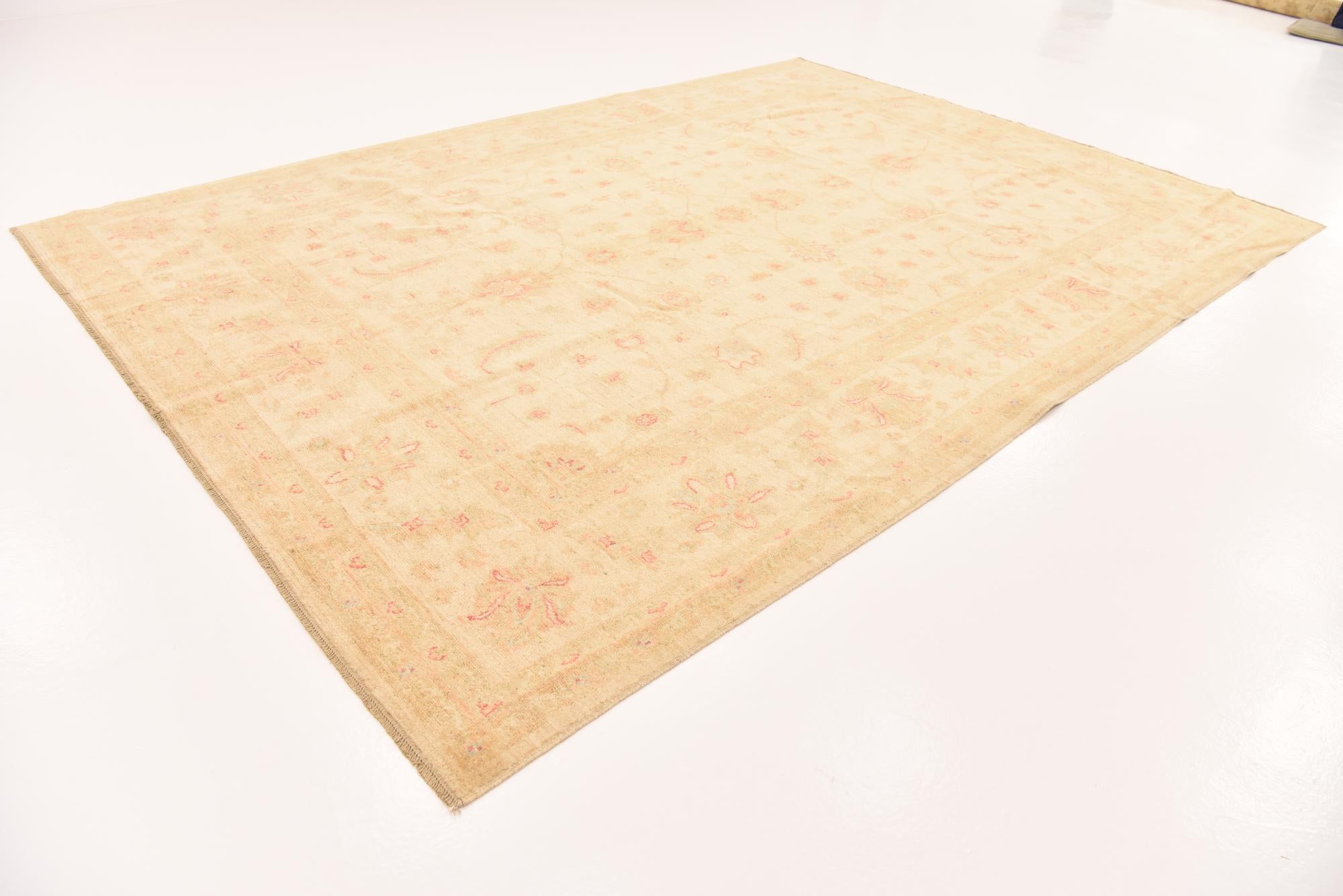 8' 2 x 11' 6 Hand Knotted Peshawar Ziegler Rug