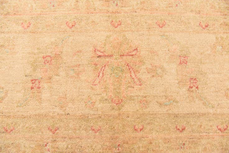 Detailfoto van 250cm x 350cm Handgeknoopt Peshawar Ziegler Vloerkleed