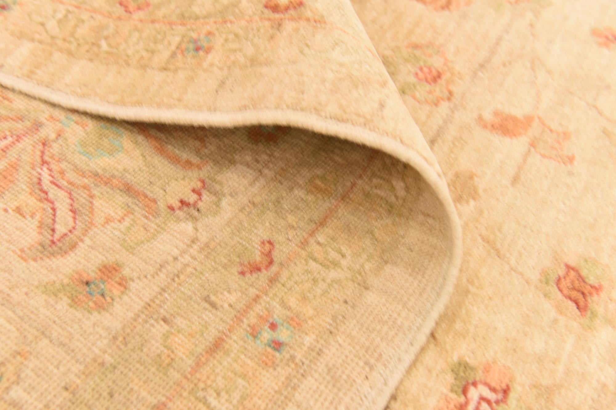 8' 3 x 11' 5 Hand Knotted Peshawar Ziegler Rug