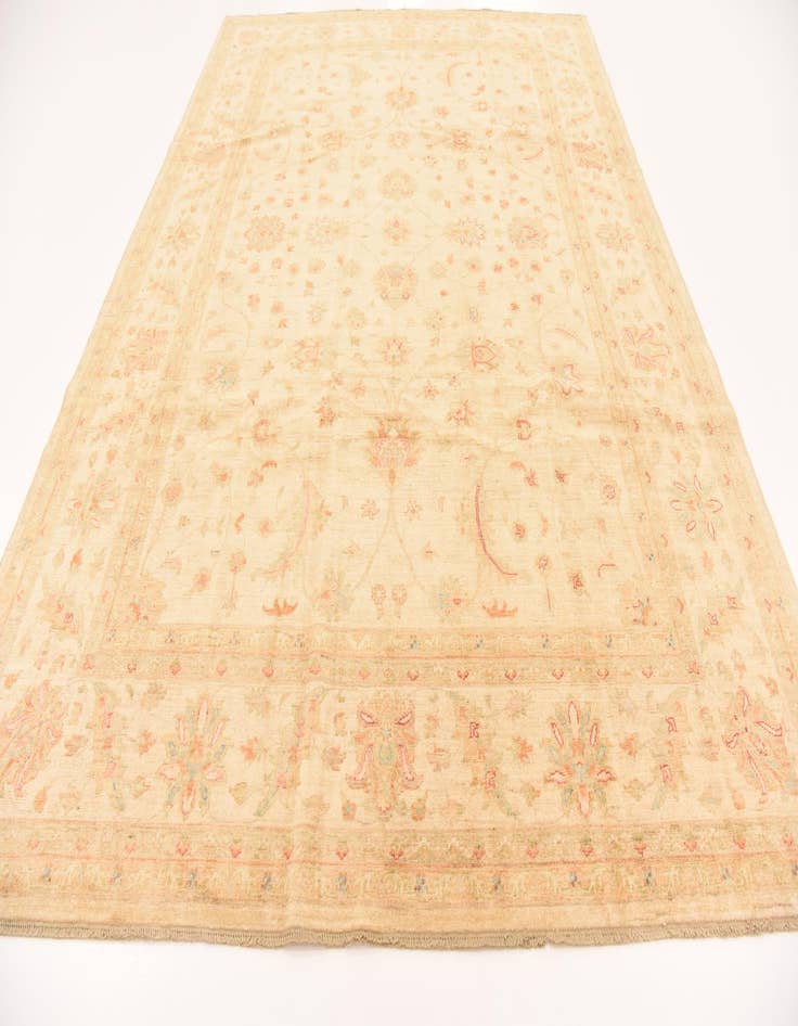 Detail image of 8' 3 x 11' 5  Hand Knotted Peshawar Ziegler Rug