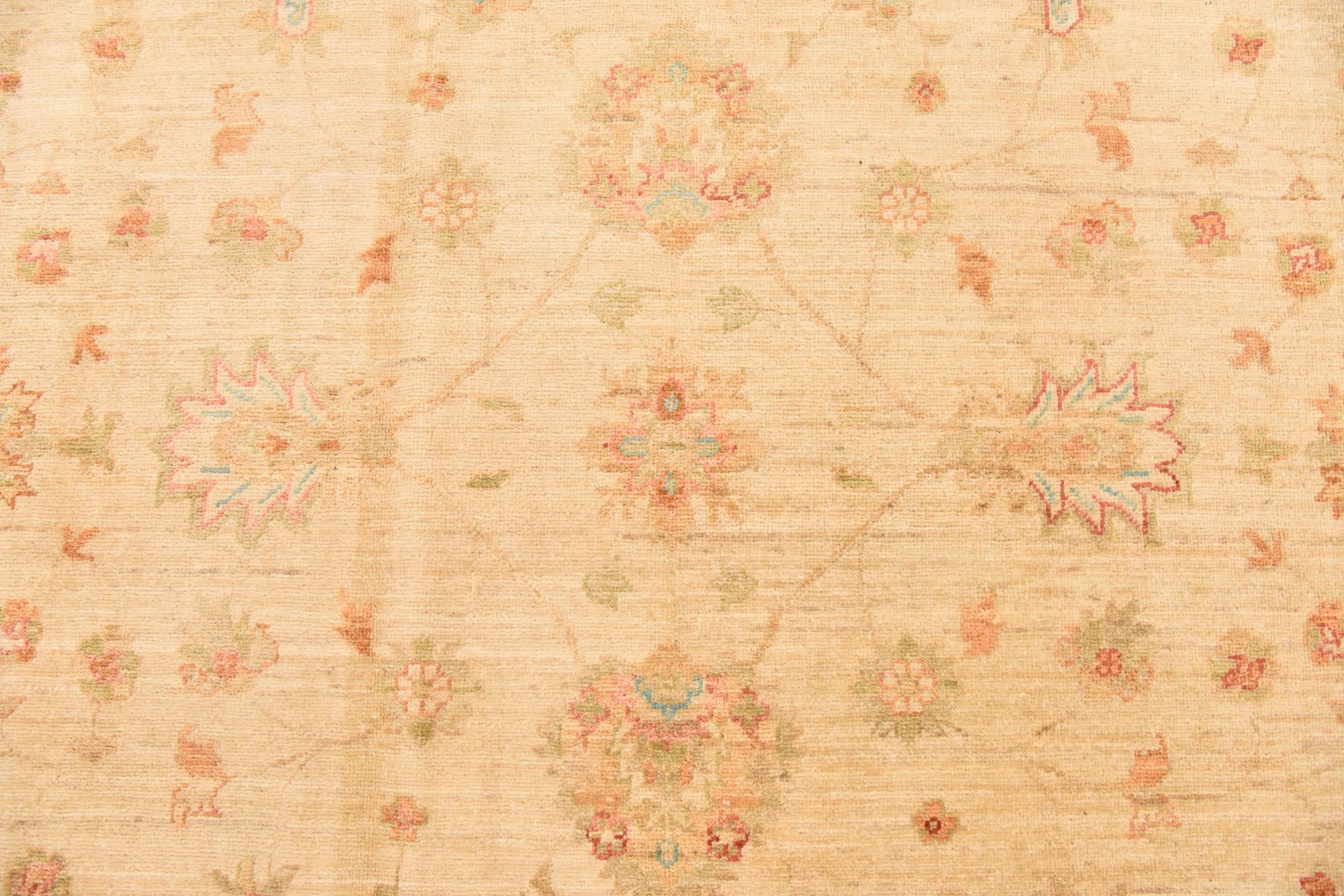 8' 3 x 11' 5 Hand Knotted Peshawar Ziegler Rug