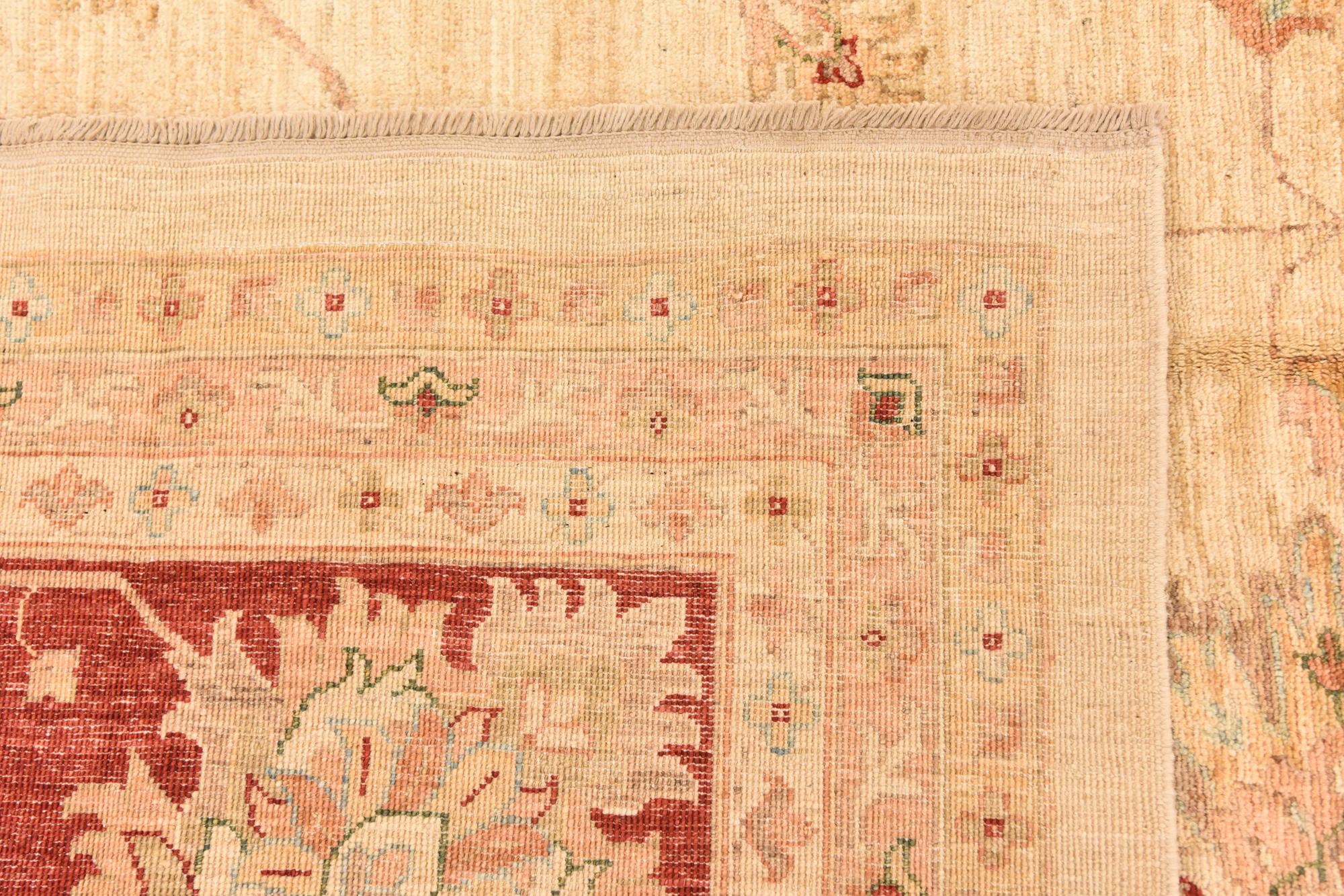 13' x 17' 7 Hand Knotted Peshawar Ziegler Rug