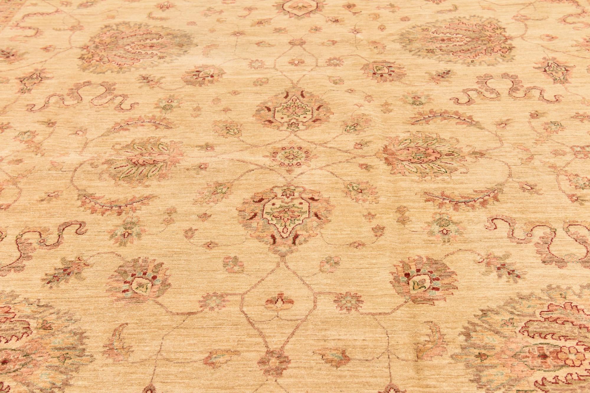 13' x 17' 7 Hand Knotted Peshawar Ziegler Rug
