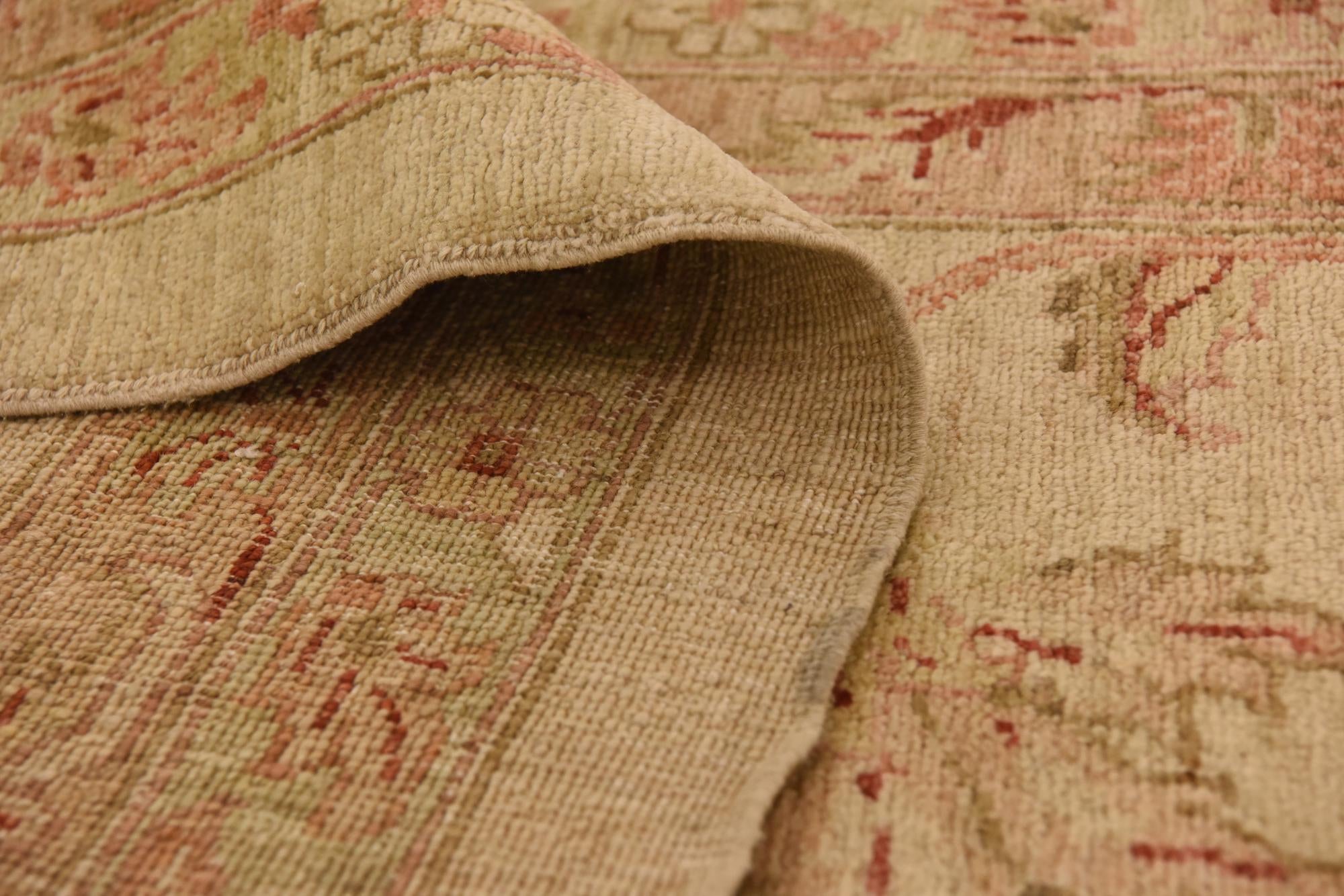 13' 2 x 19' 2 Hand Knotted Peshawar Ziegler Rug