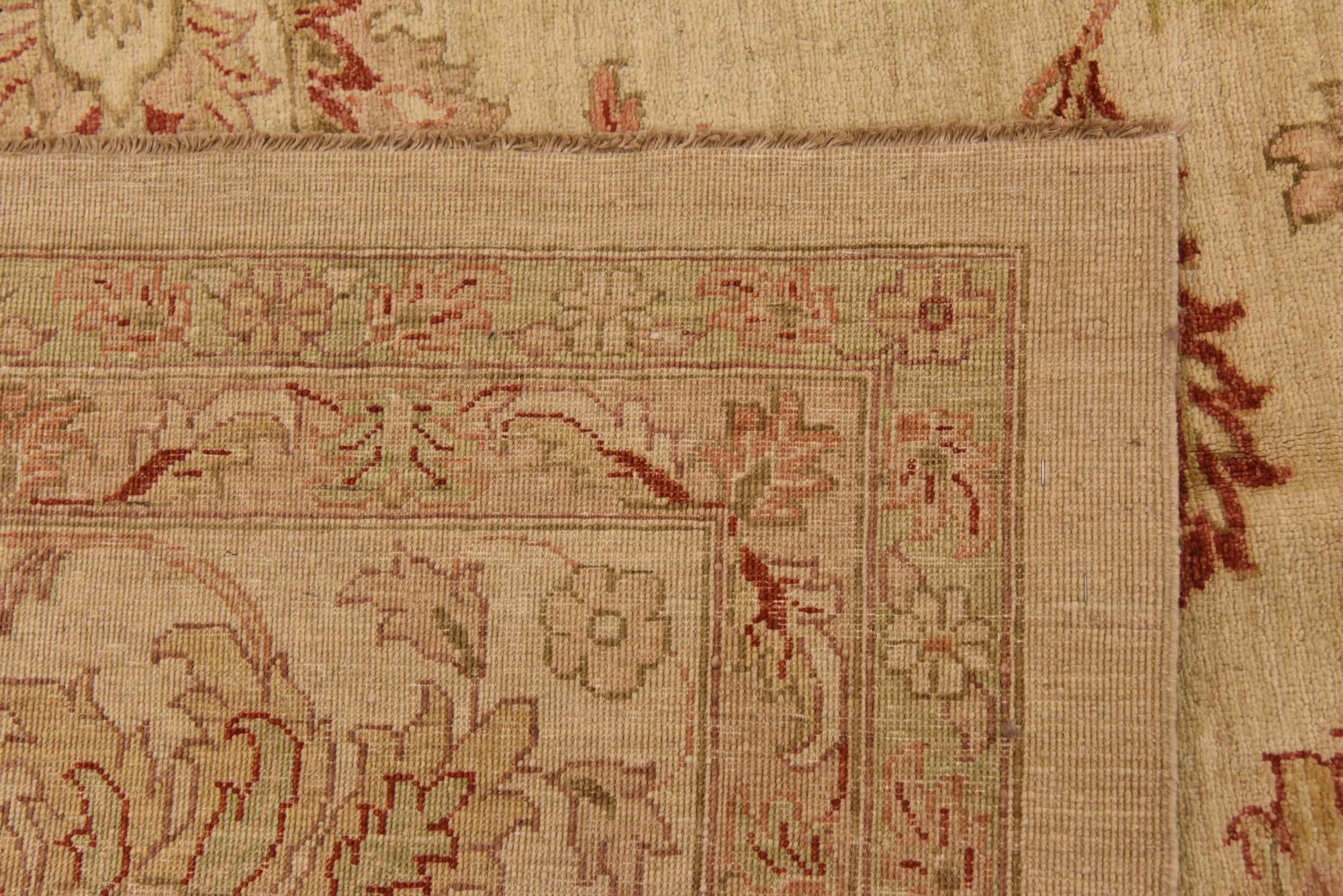 13' 2 x 19' 2 Hand Knotted Peshawar Ziegler Rug