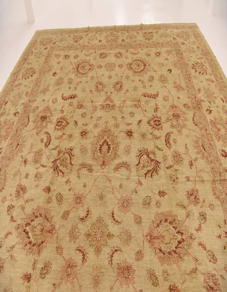 Detail image of 13' 2 x 19' 2  Hand Knotted Peshawar Ziegler Rug