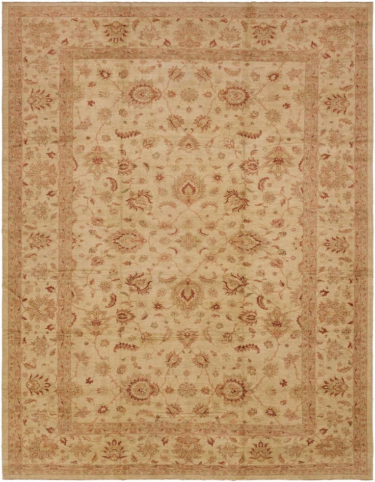 Detail image of 13' 2 x 19' 2 Hand Knotted Peshawar Ziegler Rug